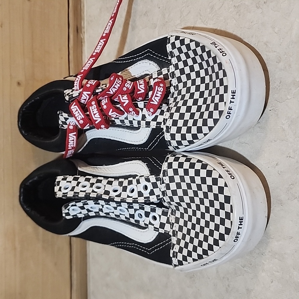 Vans Off The Wall Shoes Size 3.0 Kids - Picture 2 of 8